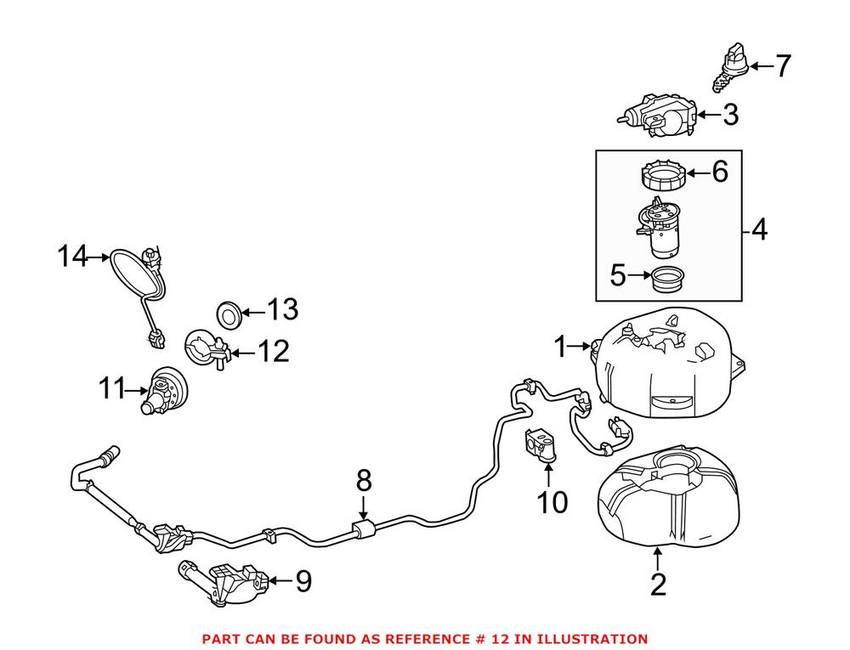 Mercedes Diesel Exhaust Fluid Injector Clamp 0009951133